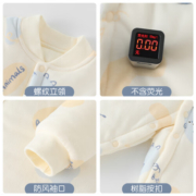 婧麒（JOYNCLEON）婴儿衣服秋冬新款宝宝连体衣棉加厚保暖新生儿衣服冬季外出 动物园 66
