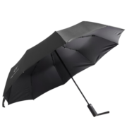 惠寻 京东自有品牌 10骨全自动雨伞 晴雨两用加大遮阳伞黑胶伞 黑色