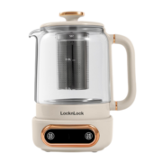 乐扣乐扣（LOCK&LOCK） 养生壶 办公室煮茶器 家用玻璃养生杯烧水壶 多功能电水壶电热水壶 800ML-白色（含茶漏）