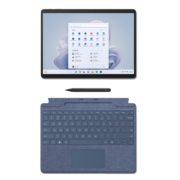 微软Surface Pro 9 石墨灰+宝石蓝带触控笔键盘盖 i5 16G+256G 二合一平板电脑 13英寸120Hz触控屏 轻薄本