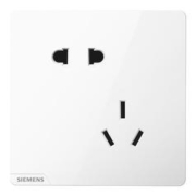SIEMENS 西门子 皓彩 新国标10A斜五孔 雅白色