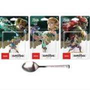 Nintendo 任天堂 塞尔达传说 王国之泪 amiibo 林克/加农多夫 不锈钢餐勺同捆套装