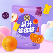 pkus会员:徐福记 果汁橡皮糖 468g  约40小包＊4件
