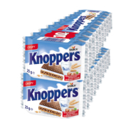 88VIP：德国knoppers 进口零食牛奶榛子巧克力威化饼干250g*2条*2件