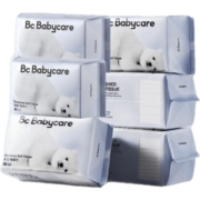 bc babycare婴儿绵柔巾 干湿两用  洗脸巾 bbc加厚小熊巾 小熊巾【80抽*6包】