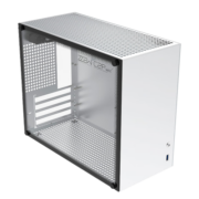 小喆优品( zzaw)小喆C2P白色全铝MATX/ITX主板ATX电源侧透机箱迷你mini便携手提电脑主机台式机小机箱白色