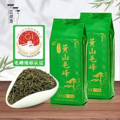 江祥泰茶葉綠茶黃山毛峰袋裝100g茶葉自己喝2023年新茶地標認證