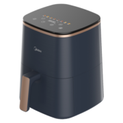 美的（Midea）空气炸锅家用大容量大功率 多功能无油低腊电炸锅炸锅智能触屏不粘易清洗薯条机4升精准控温  KZC4001 线下同款