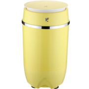 小鸭3.5公斤小型半自动单桶迷你洗衣机 婴儿小洗衣机 内衣裤洗衣机小型 黄色 XPB35-599