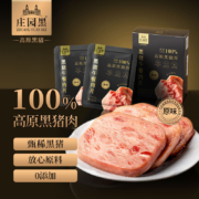生态原产地产品保护，高金 庄园黑 100%黑猪肉午餐肉（独立片装）250g