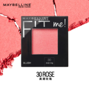 美宝莲 FITme定制腮红 30 Rose 4.5g 修容持久显色自然红润 粉质细腻