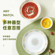 PYREX康宁pyrex耐热玻璃餐具套装碗碟套装家用欧式高端轻奢简约碗 康宁pyrex欧式饭碗*2