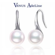 VENUS ADELINE 淡水珍珠耳环女银耳饰新款高跟鞋耳钩