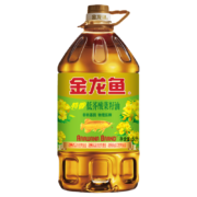 金龙鱼 食用油 低芥酸 非转基因压榨 特香菜籽油5L