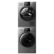 松下(Panasonic)洗烘套装热泵变频10kg滚筒洗衣机全自动+10kg烘干机干衣机除菌烘泡沫净 NH-EH10S（N1MT套装）