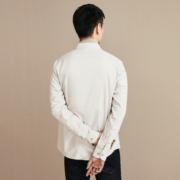 海澜之家（HLA）长袖衬衫男秋春新款长袖易打理平整商务上衣男士优雅大气衬衣男装 漂白22(DP免烫) 180/100A