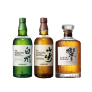 山崎（Yamazaki）1923/响和风醇韵/白州1973 威士忌 700ml*3 日威三剑客 原装进口