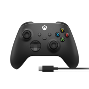 再降价：Microsoft 微软 Xbox无线控制器+USB-C线缆 磨砂黑