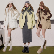 超级补贴、新活动：妖精的口袋 连帽加厚羽绒服 女款 多色可选
