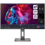 AOC28英寸4K高清U28G2U设计显示器IPS台式电脑屏幕2K升降竖游戏27