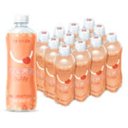 百事可乐bubly微笑趣泡白桃气泡水汽水 无糖 0糖0卡 450ml*12瓶 百事出品