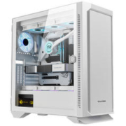 Great Wall 长城 铁幕H503W白色电脑机箱（E-ATX/玻璃侧透/360水冷位/长显卡竖插/10风扇位/4090显卡）