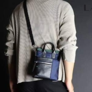 LANVIN en Bleu 浪凡蓝标 Saint2 单肩斜挎包545101 三色