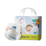 babycareAir pro超薄拉拉裤 bbc婴儿成长裤 极薄干爽夏季透气尿不湿纸尿片 L码-28片【9-14kg】
