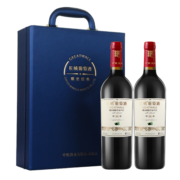 长城 耀世经典 干红葡萄酒 750ml*2瓶 红酒双支礼盒含酒具四件套