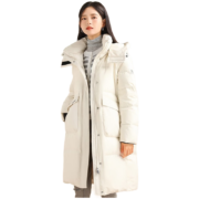 SNOWFLYING 雪中飞 女士鹅绒中长款防风连帽羽绒服 多款可选