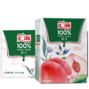 汇源果汁 100%桃汁200ml*24盒 维生素果汁饮料整箱