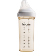 HEGEN奶瓶新生儿防胀气PPSU奶瓶宝宝宽口径奶瓶原装进口 330ml奶瓶（6个月以上宝宝使用）