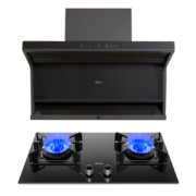 预售、PLUS会员：Midea 美的 DC9+Q70 烟灶套装 天然气