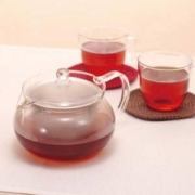Hario 好璃奥 CHJMN-70T 带不锈钢滤网 丸型耐热玻璃茶壶 700mL