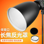 Godox 神牛 45度长焦反光罩保荣口蜂巢网深口反光附件适用神牛摄影闪光灯