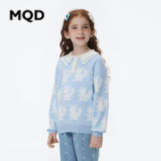 寒流来了：MQD 马骑顿 女童满版卡通针织衫