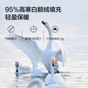京东京造Duvet D'oie杜唯朵羽绒被 95%国产鹅绒被子冬季1150g 2.2*2.4米