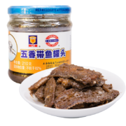 PLUS会员、概率券：上海梅林 五香带鱼 零食海鲜罐头 210g