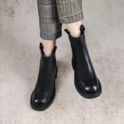 TONY JEANS 保暖炸街后拉链短靴