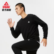 PEAK 匹克 圆领加绒卫衣2023秋冬新款防风保暖运动上衣休闲百搭套头衫