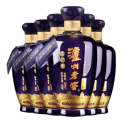 泸州老窖 蓝花瓷 头曲 浓香型白酒 52度 500ml 6瓶 整箱