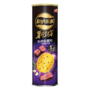 Lay's 乐事 薯片工坊牛肉粒薯片炭烤和牛味90克x1罐休闲零食小吃 1件