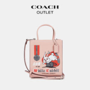 COACH 蔻驰 奥莱女士X 大白兔CASHIN托特包小方包