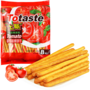 Totaste番茄味饼干棒128g /袋 磨牙棒手指饼干独立包装办公室休闲零食品