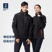 迪卡侬软壳外套男防风软壳衣女加绒加厚保暖防泼水秋冬帆船ODT1