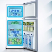Haier 海尔 冰箱118升小型双门两门电冰箱节能省电冷藏冷冻办公室宿舍租房迷你小冰箱 118TMPA