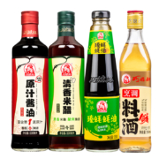 超级补贴：巧媳妇 酱油蚝油米醋料酒 4瓶组合