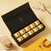 88VIP会员：宋品 2023新茶明前特级绿茶 10小罐茶叶礼盒装 250g