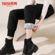 YAYA 鸭鸭羽绒服 鸭鸭2023冬季新款简约束脚外穿羽绒裤女显瘦纯色气质时尚高腰裤子