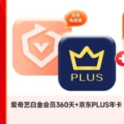 爱奇艺黄金VIP年卡+京东联名年卡 支持TV电视端